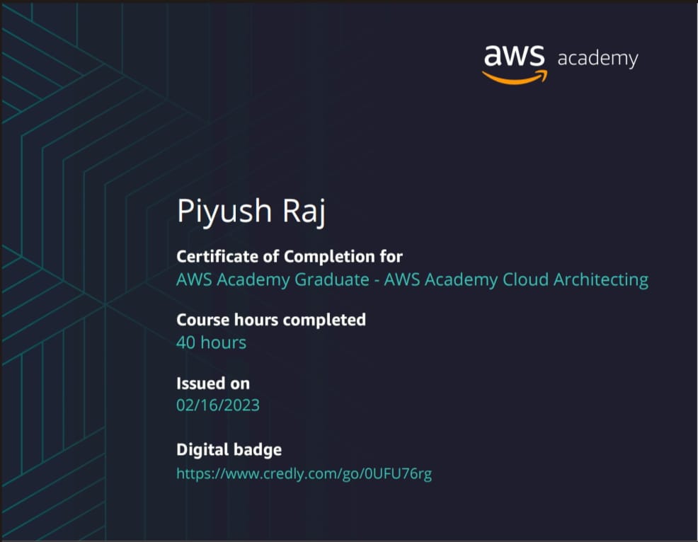 AWS Academy Cloud Architecting